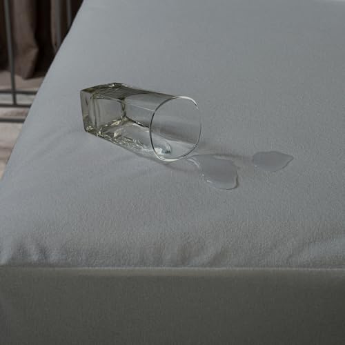 Welspun WelProtect 100% Waterproof Polyester Mattress Protector Queen Size 152x198 CM | Breathable Ultra Soft & Less Noise Fitted Bed Protector Cover (152x198 CM Queen, 200 TC, Grey) - Image 5