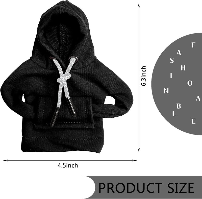 vvag Gear Shift Hoodie, Hoodie Car Gear Shift Cover, Car Shift Knob Hoodie, Automotive Interior Accessories, Universal Fit Knob Cover Gift (Black) - Image 2