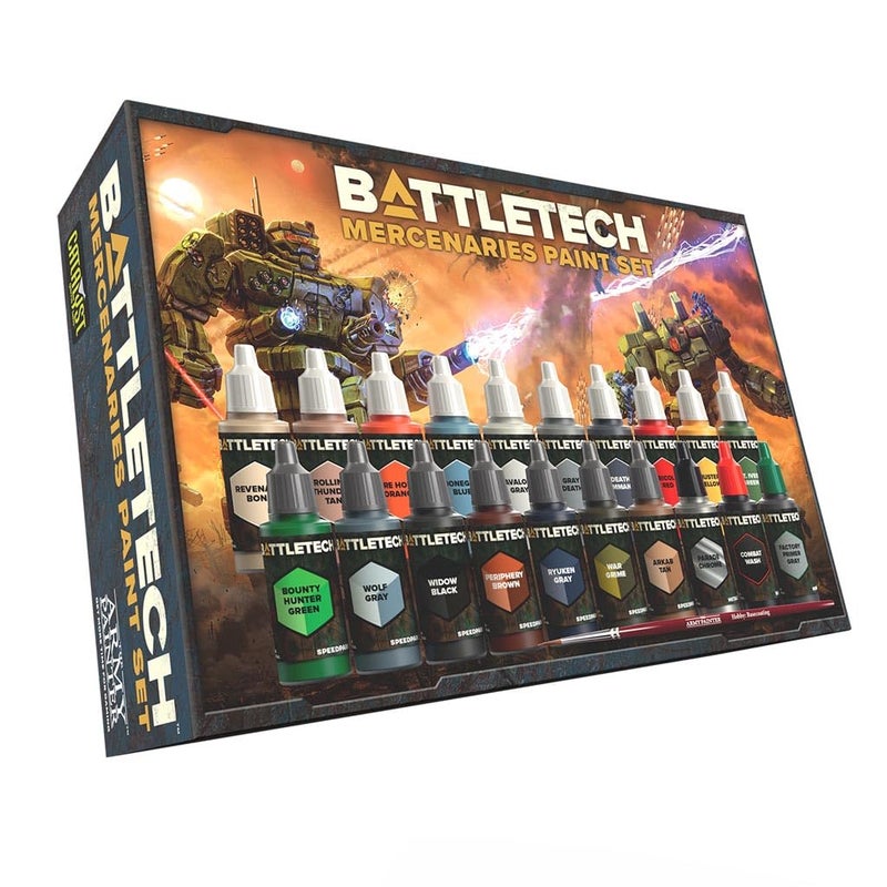 Catalyst Game Labs Battletech Mercenaries Paint Set – Minis Painting Kit Perfect for Battletech Enthusiasts Includes Exclusive Colors Ages 14+ - Image 5
