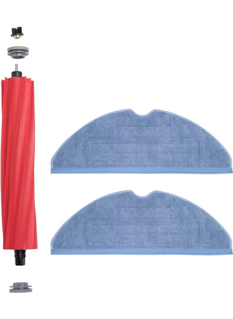 robotyedek Roborock S7 Black Compatible Spare Main Brush and Mop-3 Pieces 