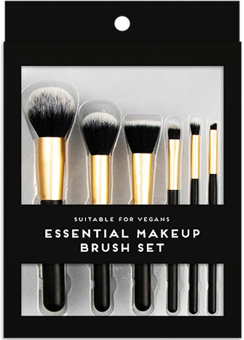 6 Pcs Essential Makeup Brush Set Powder Blusher Foundation Eye Vegan FriendlySuitable UK FREE PP