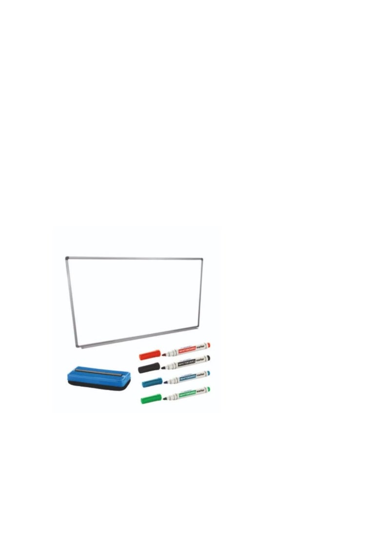Terabyte WHITEBOARD 30X45 with Whiteboard Eraser and 4 Whiteboard Markers  - Image 1