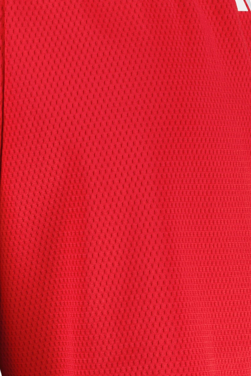 Adidas شورتات كرة السلة الرياضية للرجال بطول 9 إنش، أحمر - Image 5