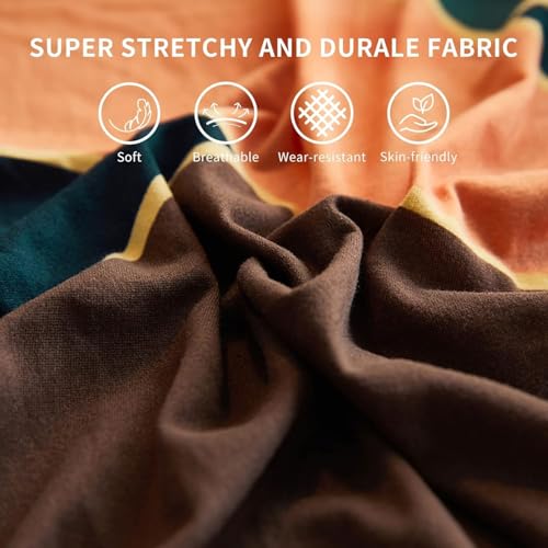 Outlay Home Gorgeous Printed | Fully Covered, Stretchable & Non-Slip Elastic Slipcover Protector Sofa Cover (Multicheck, 5 Seater (3+1+1) Sofa Cover) - Image 5