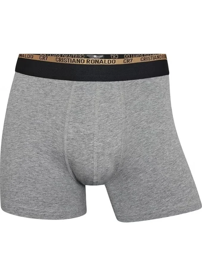 سي ار7 CR7 Men’s Basic Trunks 3-Pack – Premium Cotton Stretch Underwear (Multicolour)