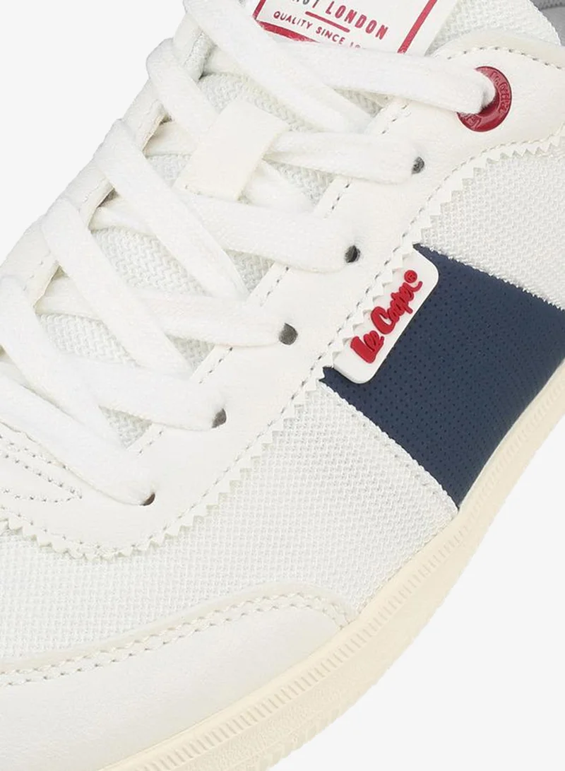 Lee Cooper WHITE Women Panelled Lace-Up Sneakers for Women | Best Price UAE