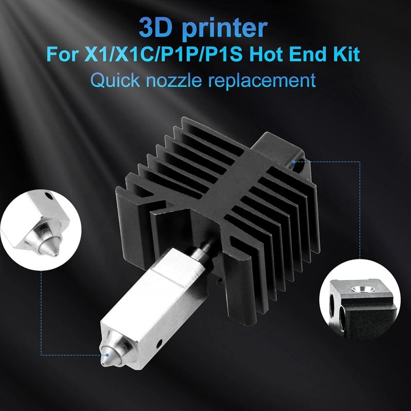 Practical design alternatives WALFRONT Integrated Nozzle Hardened Steel Hotend Cooling Fan Kit for Lab X1 3D Printer PLA ABS PETG TPU PC Extruder Heating Block Replacement (0.4mm) All user group compatible Simple multifunctional build Local trackable shipment Gulf climate fit Long use oriented quality Room to room portable Demand-based stock planning Moisture wear upgraded quality Easy lifting build Consistent steady quality Global simple assemble options Multi-price design picks All-round applied quality Classic design alternatives Major city pickup option Non sticky surface Local inventory listed item Multi-use well optimized build Stable inert material Surface safe General standard compliant quality Quick available purchase options Chemical free Gulf market trial optimized design - Image 4
