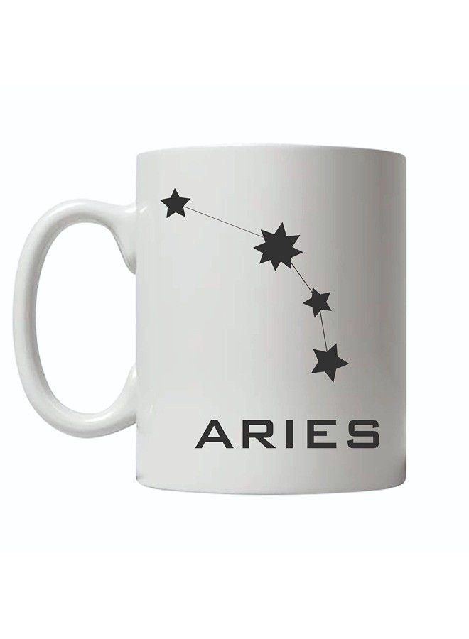 Giftmate Aries Zodiac Sign Printed Ceramic Tea and Coffee Mug 320ml - Image 3
