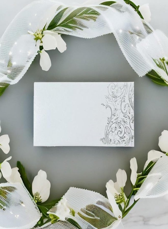 Blessings - Gift Money/Shagun Envelopes (Set of 10) - Silver Foil on Scented Metallic Paper, Perfect for Raksha Bandhan, Weddings, Diwali - Image 2