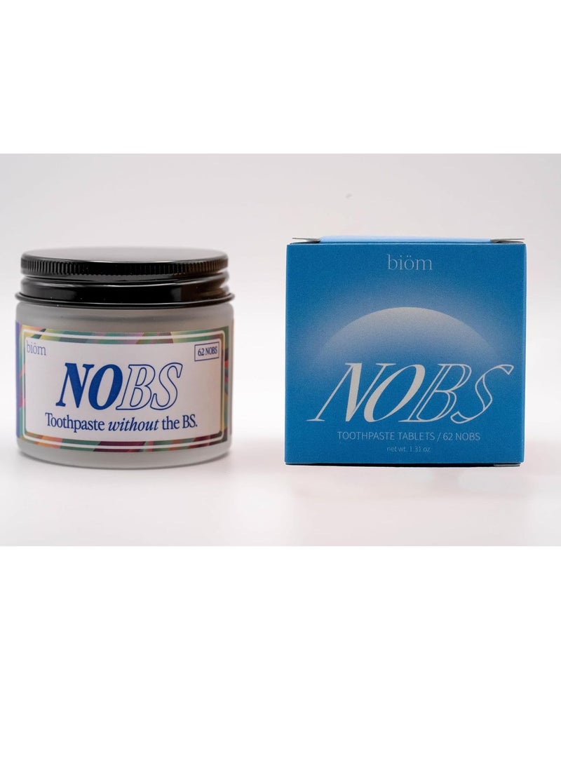 Biöm NOBS (No Bad Stuff) Toothpaste Tablets - Nano Hydroxyapatite, Fluoride & Plastic Free, Eco & Travel Friendly - Remineralize with NHA (1 Month) - Image 2