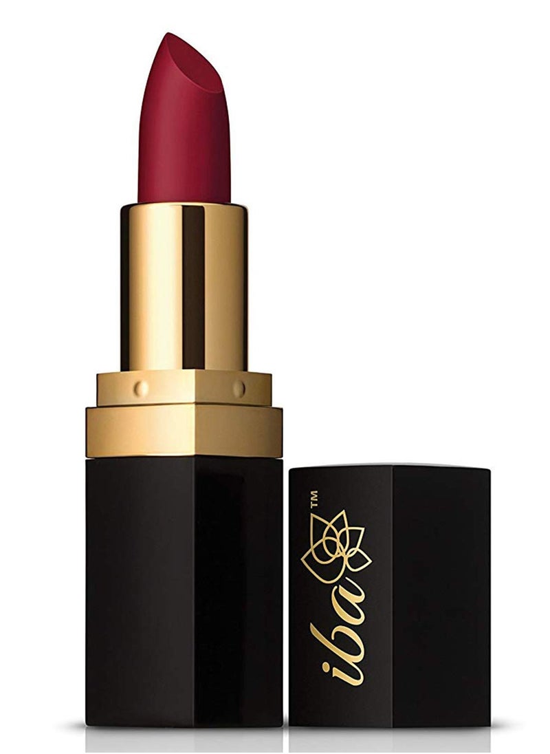 Iba Iba Long Stay Matte Lipstick Shade M08 Burgundy Red 4g  - Image 1