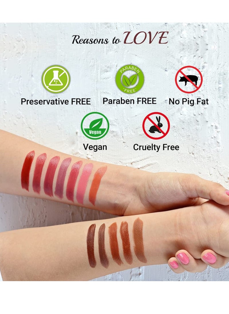 Iba Iba Long Stay Matte Lipstick Shade M08 Burgundy Red 4g  - Image 5
