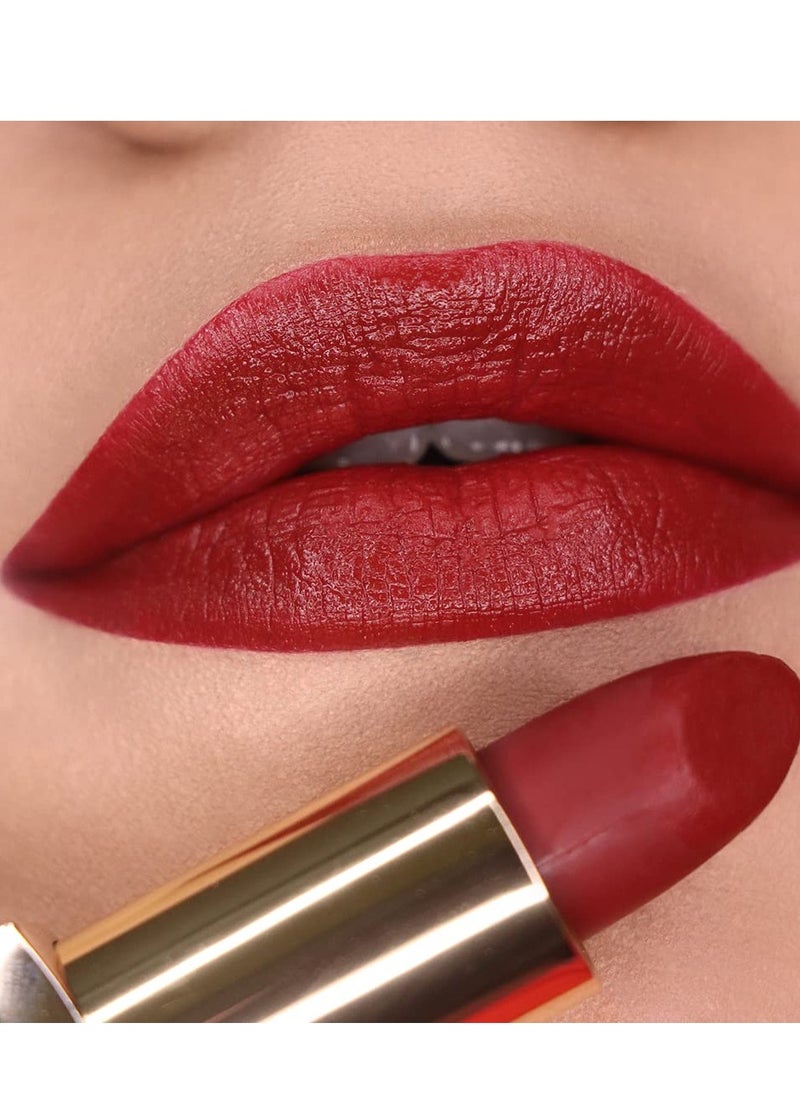 Iba Iba Long Stay Matte Lipstick Shade M08 Burgundy Red 4g  - Image 2