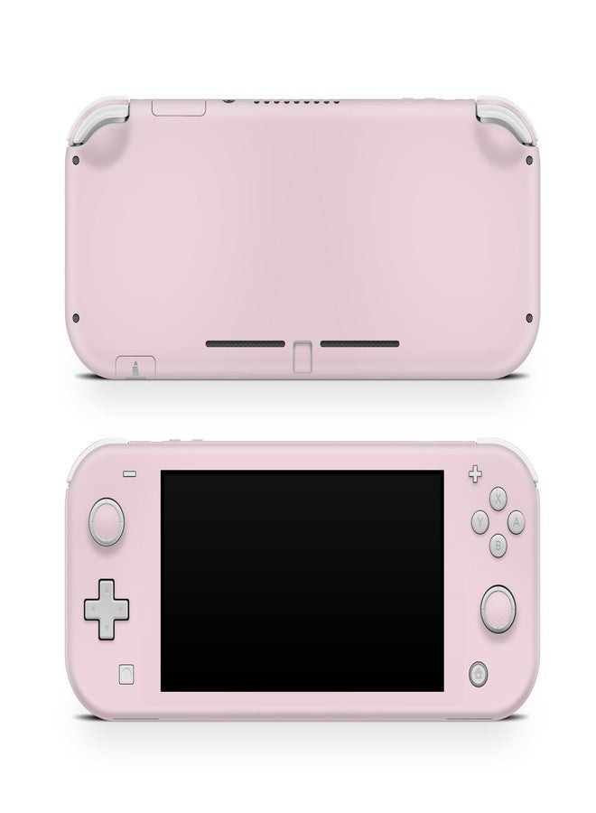 Tacky Design Solid Color Skin Compatible with Nintendo Switch Lite Skin Wrap, Minimalist Solid Skin for Nintendo Switch Lite Cover, Premium Vinyl 3M Full Wrap Decal. (Pastel Rose) - Image 1