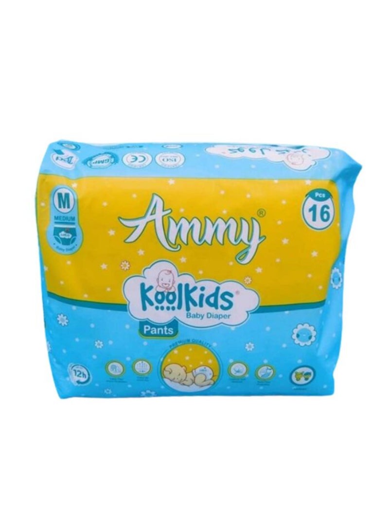 Ammy Cool Kids Premium Baby Diaper M-16