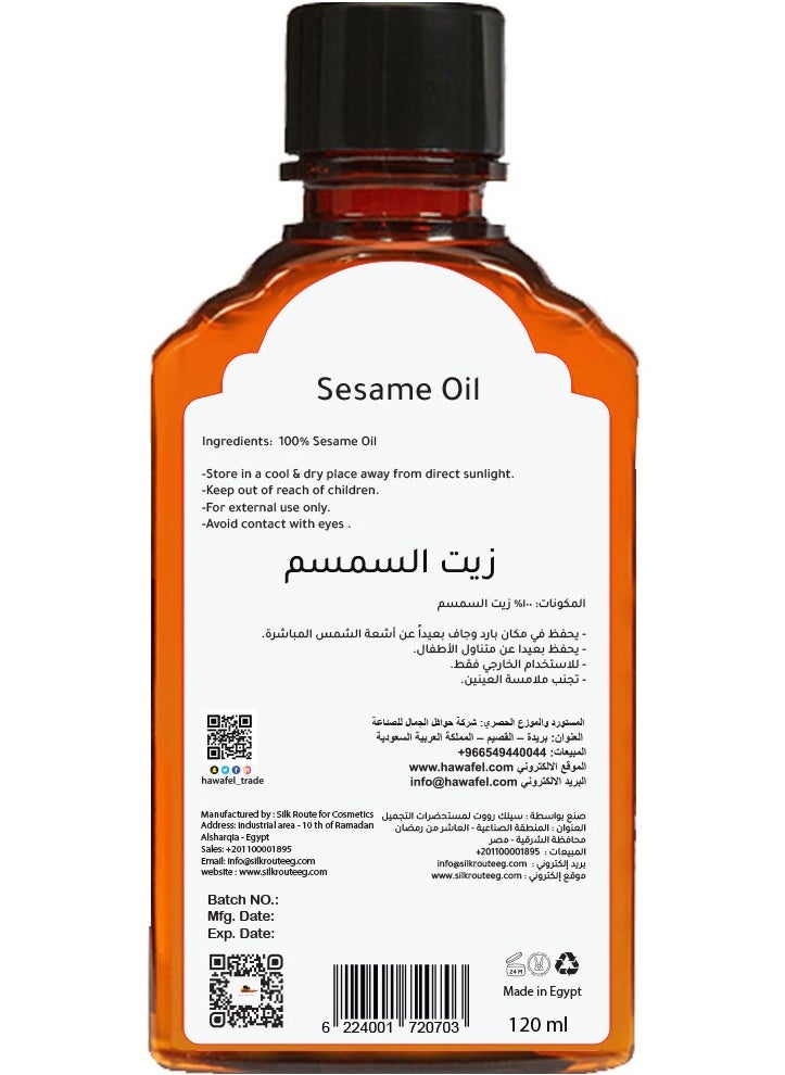 Sesame oil 120 ml NET GOLD - pzsku/Z41C5A0575D61CC3FF044Z/45/_/1713169783/d412dd8b-4872-4b83-905a-3db469c71e0a