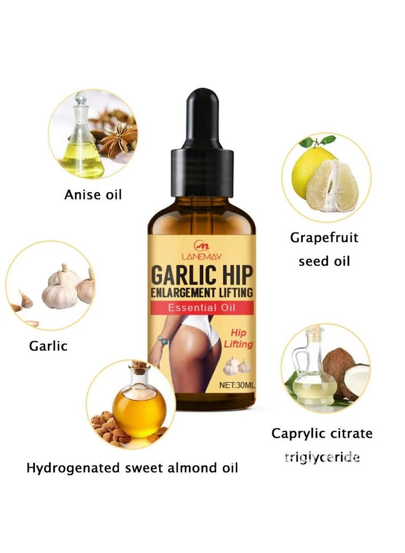 LANEMAY Hip Essential Oil Butt Enhancement Massage Oil Firming and Lifting Body Curve Natural Plant-Based Hip Care Oil - Image 2