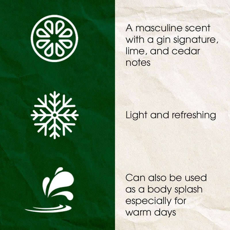 Clubman Pinaud Gentâ€™s Gin After Shave Lotion â€“ Masculine Scent with Gin, Lime & Cedar Notes, Refreshing Aftershave for Men, 6 oz - Image 3