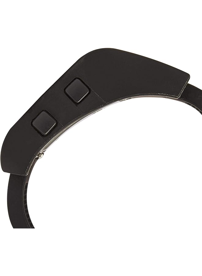 فاستراك 38011Pp01 ساعة رقمية للرجال مقاومة للماء حتى عمق 50 متر بمينا سوداء وسوار من السيليكون باللون الأسود - Image 3