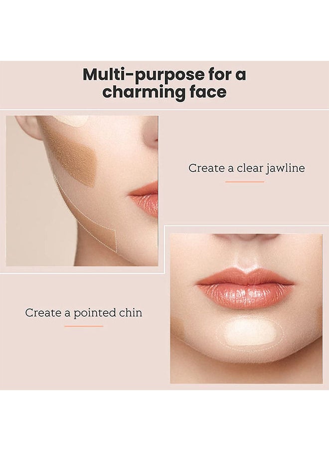 MAYCHEER - 2 PCS Contour Highlighter Stick with Brush -Bronzer Pen, Face Brightens Shades Pencil, Highlighting Shade, Highlight Shaping Stick, Waterproof, Longwear Makeup - Image 1