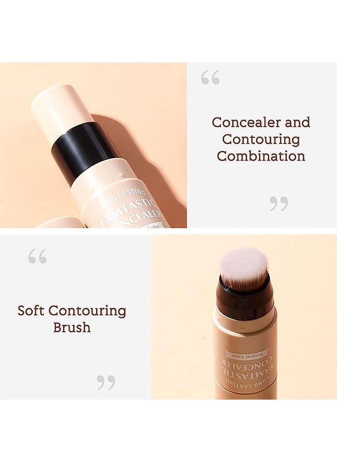 MAYCHEER - 2 PCS Contour Highlighter Stick with Brush -Bronzer Pen, Face Brightens Shades Pencil, Highlighting Shade, Highlight Shaping Stick, Waterproof, Longwear Makeup - Image 1