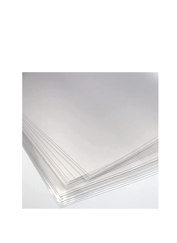 Terabyte Clear Plastic Binding Sheet A4 20Pcs, Transparent PVC Clear Plastic Thick Paper 380Micron Thickness  - Image 3