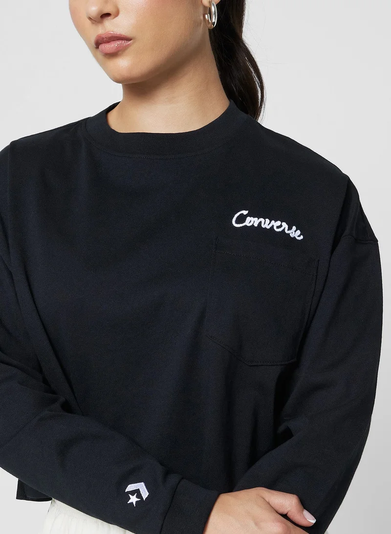 CONVERSE  Fashion Crop Pocket Top for Women | Best Price UAE