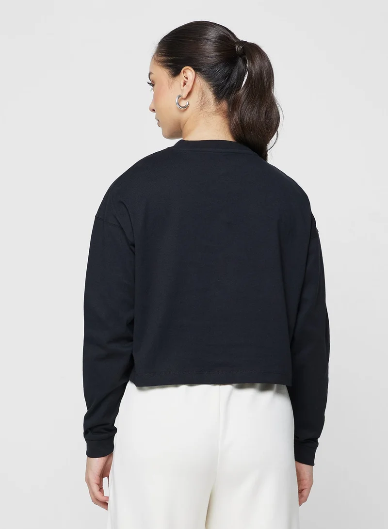 CONVERSE Fashion Crop Pocket Top