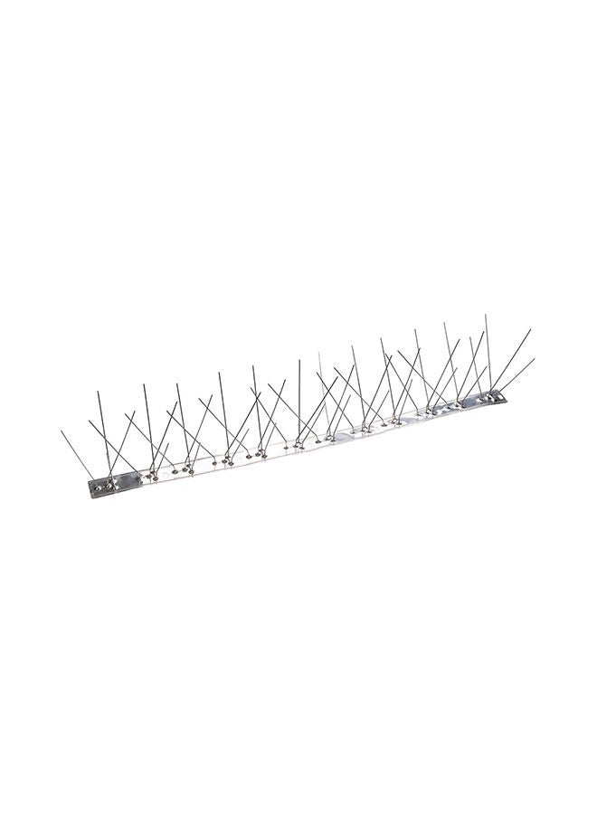 NIBEMINENT 10-Piece Stainless Steel Bird Spikes Set Silver