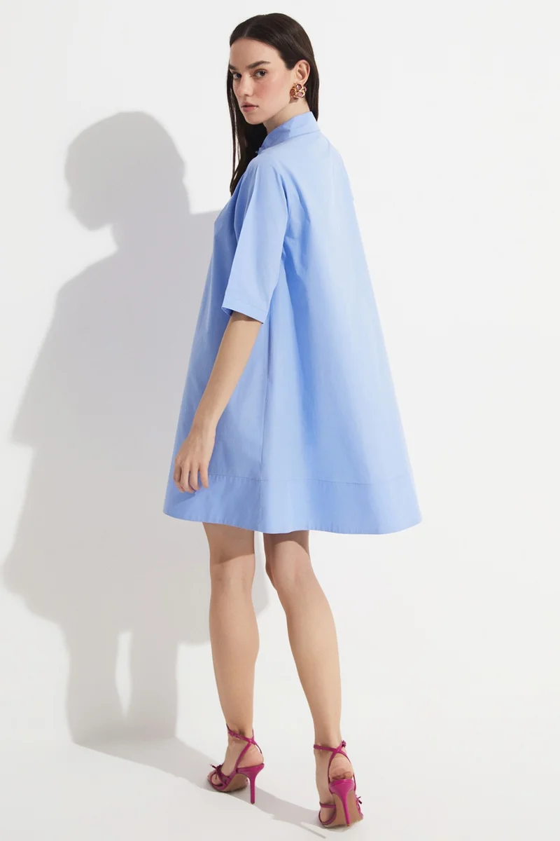 JUNE Poplin Shirt Dress