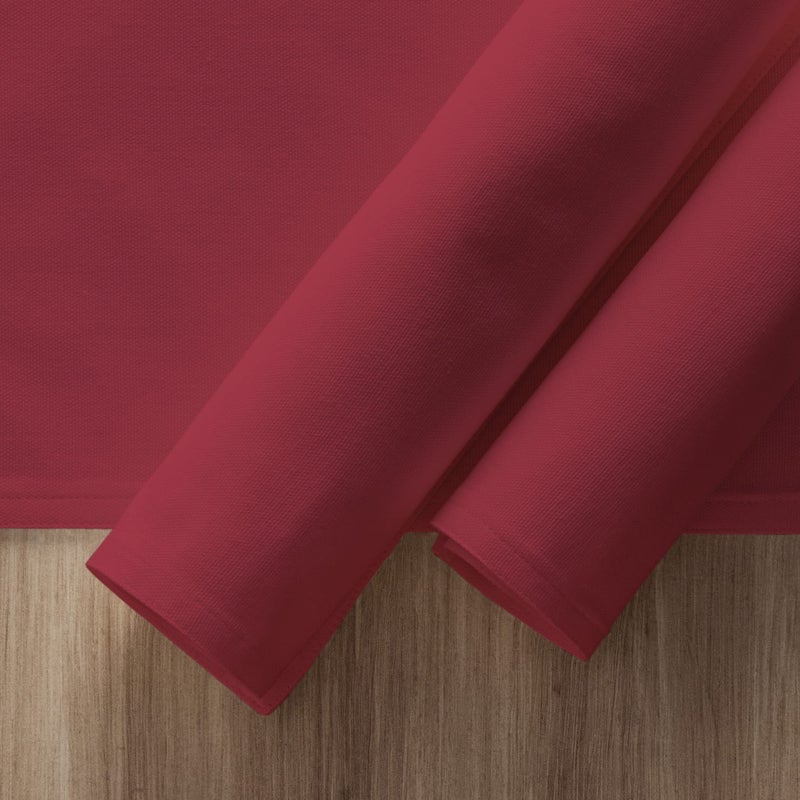 CALICOT Cloth Placemats Calicot 100% Cotton Set of 6 Washable 13x19 Inches Table Placemats|Reusable Kitchen Dining Table Mat for Wedding Spring Easter Decor Indoor & Outdoor Party Decor|Burgundy Brown  - Image 4