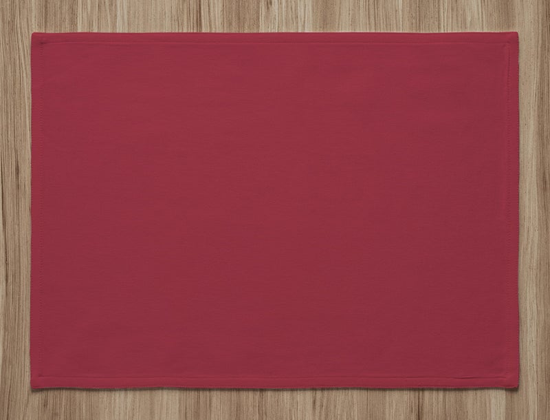 CALICOT Cloth Placemats Calicot 100% Cotton Set of 6 Washable 13x19 Inches Table Placemats|Reusable Kitchen Dining Table Mat for Wedding Spring Easter Decor Indoor & Outdoor Party Decor|Burgundy Brown  - Image 3