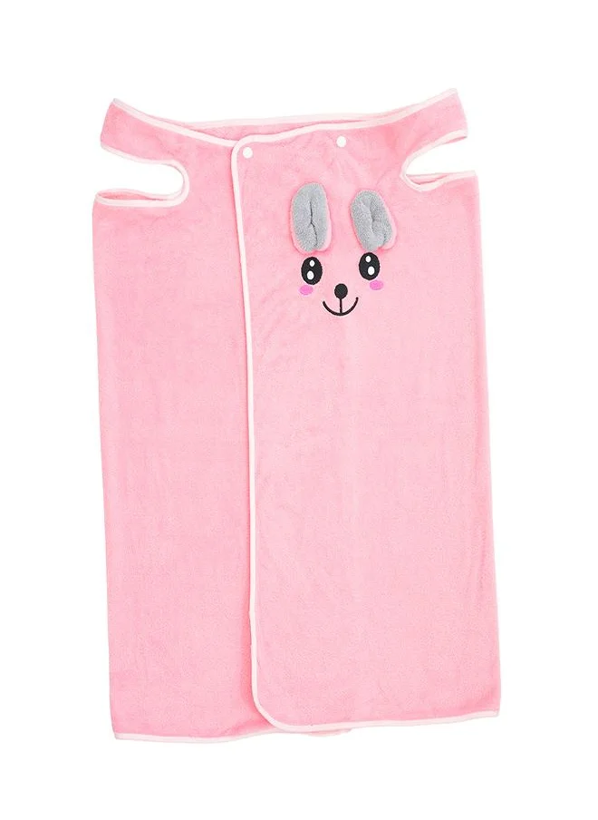 بيبي كلو Pink Bunny Hooded Bath Towel for Girls