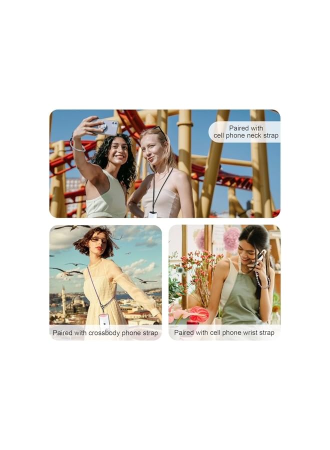 Green Tiger Phone Tether Tab for iPhone, 360 Degrees Multi -directional Rotation Wheels, 4 Pack Metal Phone Lanyard Tab, Phone Lanyard Tabs Phone Strap Replacement Part for All Full Coverage Phone Cases - Image 3