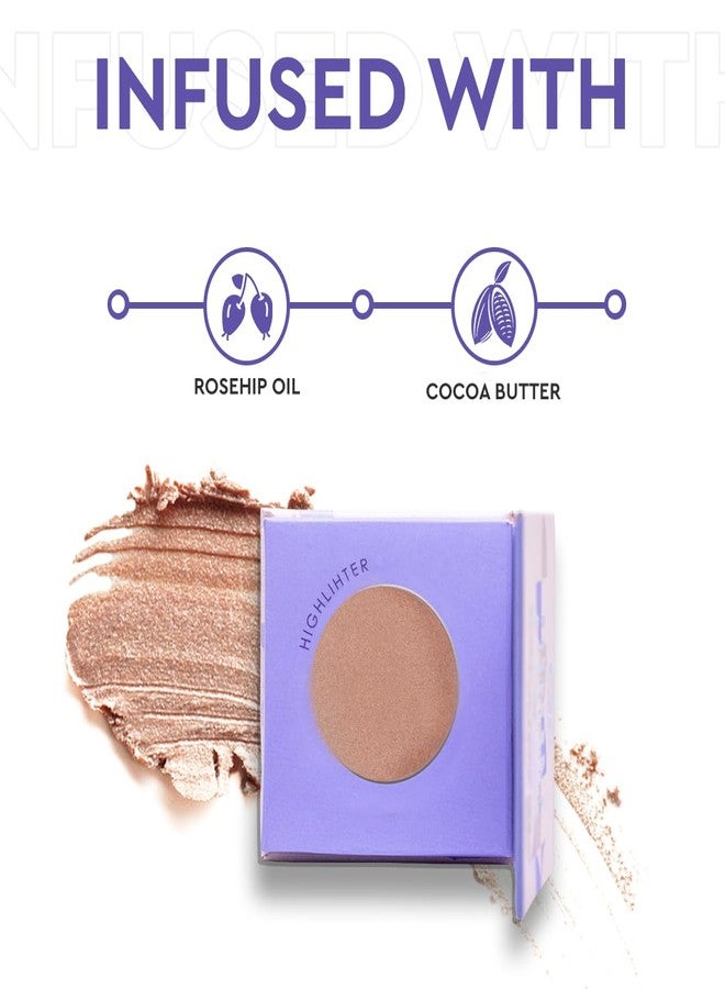 C2P PROFESSIONAL MAKEUP C2P Pro Prom Butter Cream Highlighter - Ivory Gold, 4g | Radiant Glow for Face & Eyes Makeup | Highly Pigmented, Smooth & Blendable | Travel-Friendly | Infused with Rosehip Oil & Cocoa Butter - Image 4