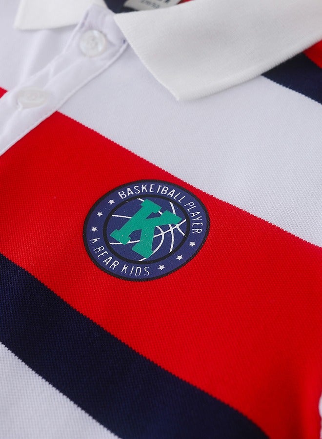 KUYEEBEAR KUYEEBEAR Boys Preppy Style Short Sleeve Summer Polo Shirt  - Image 4