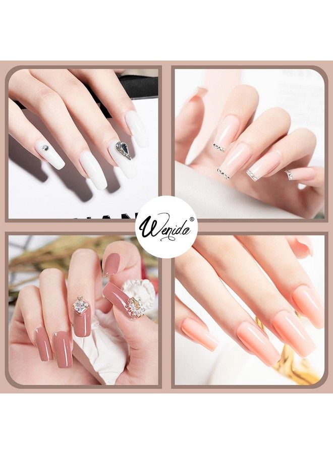 Wenida Nail Extension Gel Kit Wenida 4 Nude Colors Nail Builder Gel Set Nail Enhancement Gel For Home Diy Nail Manicure Art - Image 3