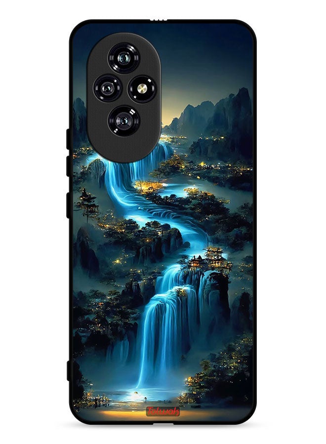 Tolwak غطاء حماية Honor 200 5G بفن الشلالات - Image 1