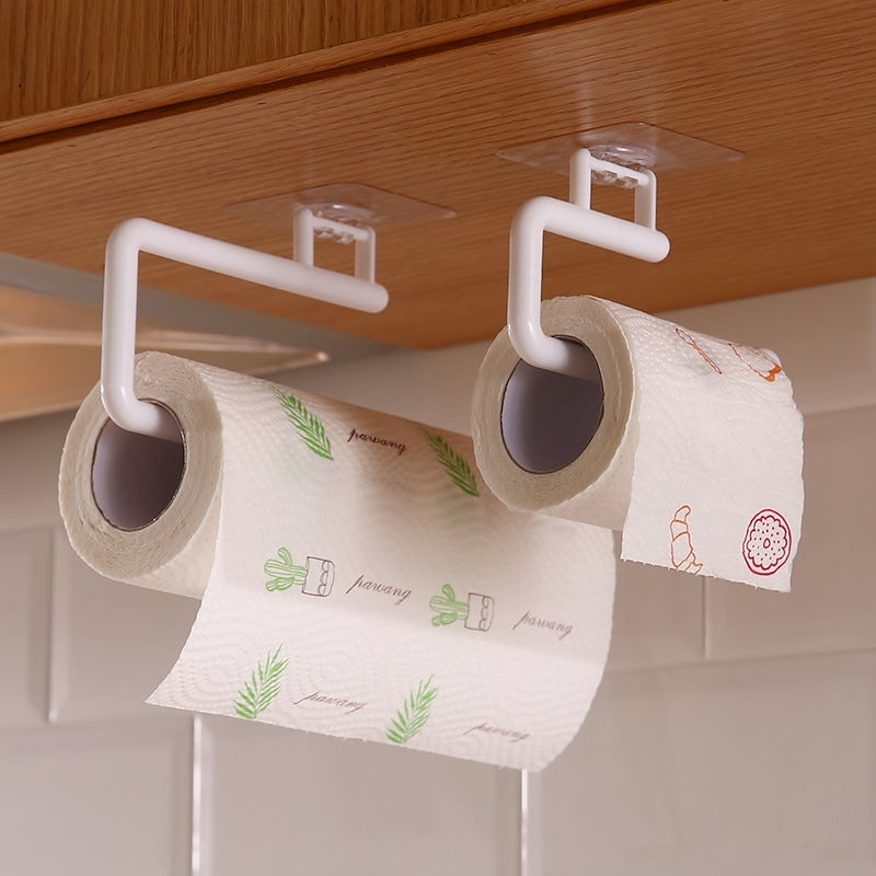 Punch-Free Kitchen Tissue Holder – PP Roll Paper Storage Rack - Image 2