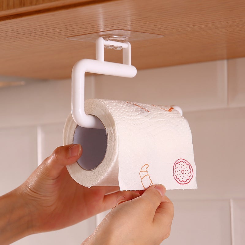 Punch-Free Kitchen Tissue Holder – PP Roll Paper Storage Rack - Image 3