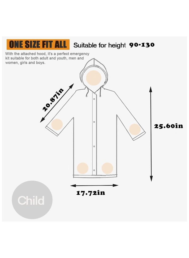 غنافوتو معاطف مطر للأطفال، أطفال، معاطف مطر للأطفال، معطف مطر خفيف الوزن للأطفال، معطف خفيف الوزن للأطفال، معطف واق من المطر، معطف واق من المطر، وردي - Image 5