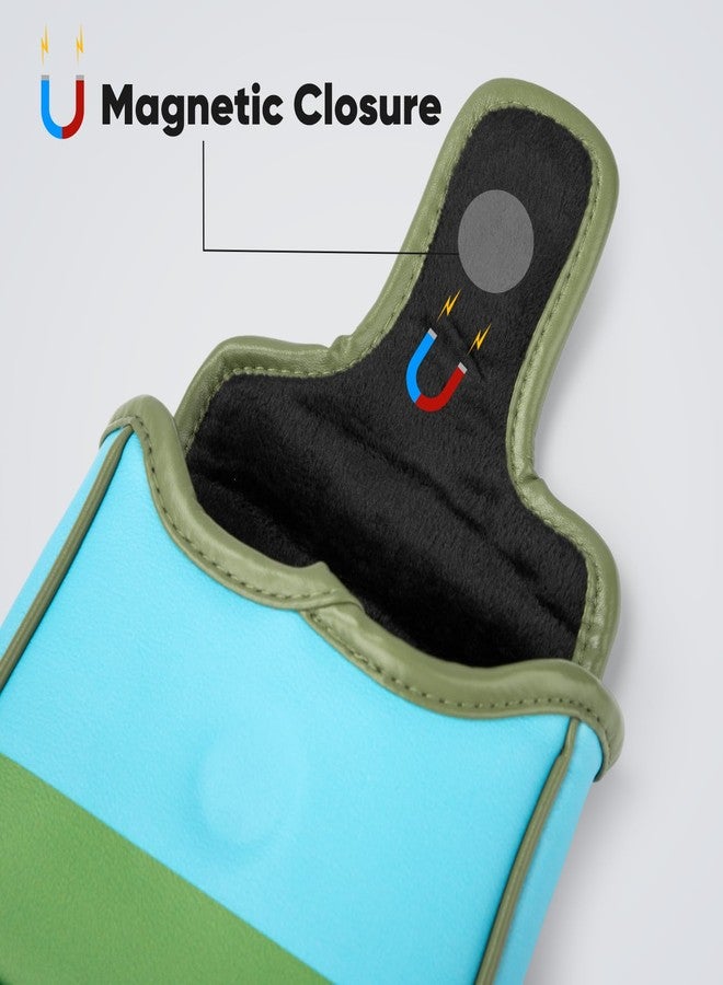 brdejc Funny Golf Putter Cover Mallet Putter Headcovers with Magnetic Closure Leather Golf Club Covers for All Brand - Image 5