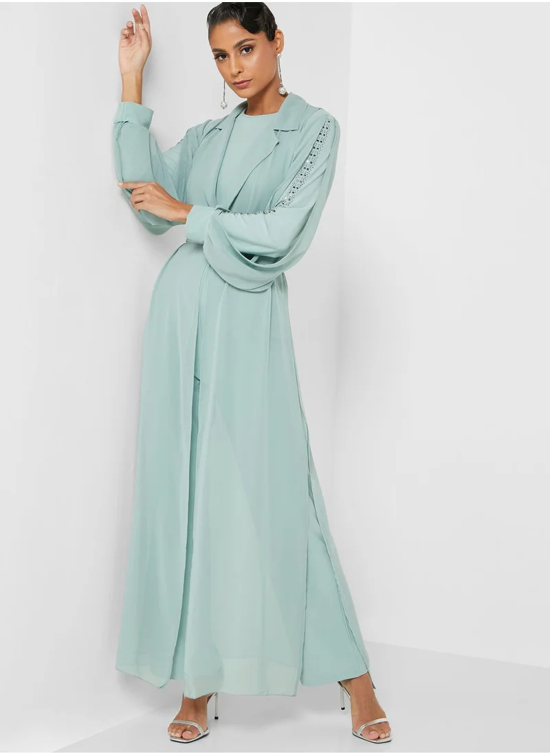 Khizana Chiffon Overlay Jumpsuit