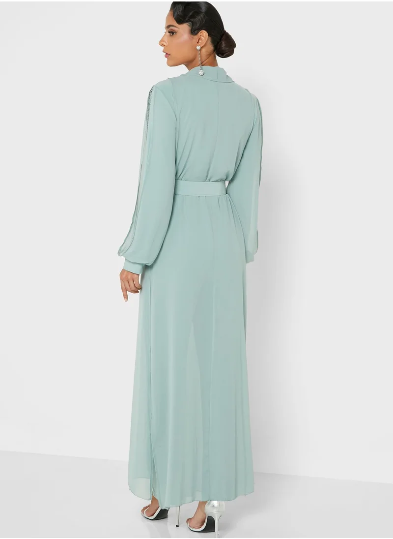 Khizana Chiffon Overlay Jumpsuit