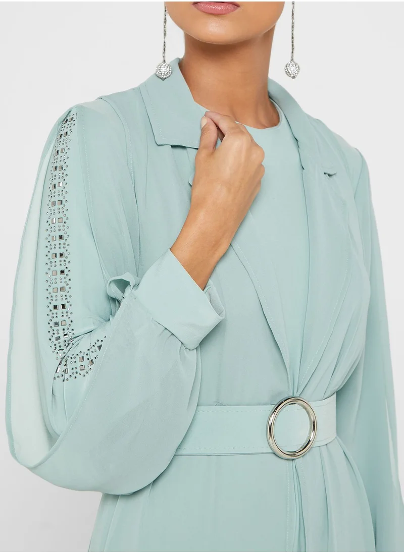 Khizana Chiffon Overlay Jumpsuit