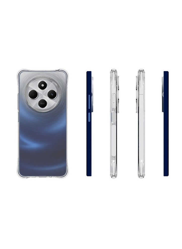 يوارب كينج غطاء حماية مرن من مادة TPU ممتص للصدمات بأربع زوايا لهاتف Redmi 14C 4G/Xiaomi Poco C75 شفاف  - Image 3