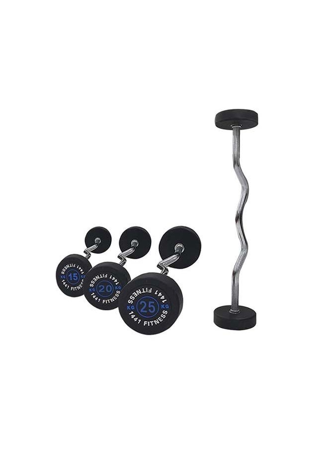 40 KG Fixed Weight Curl Barbell
