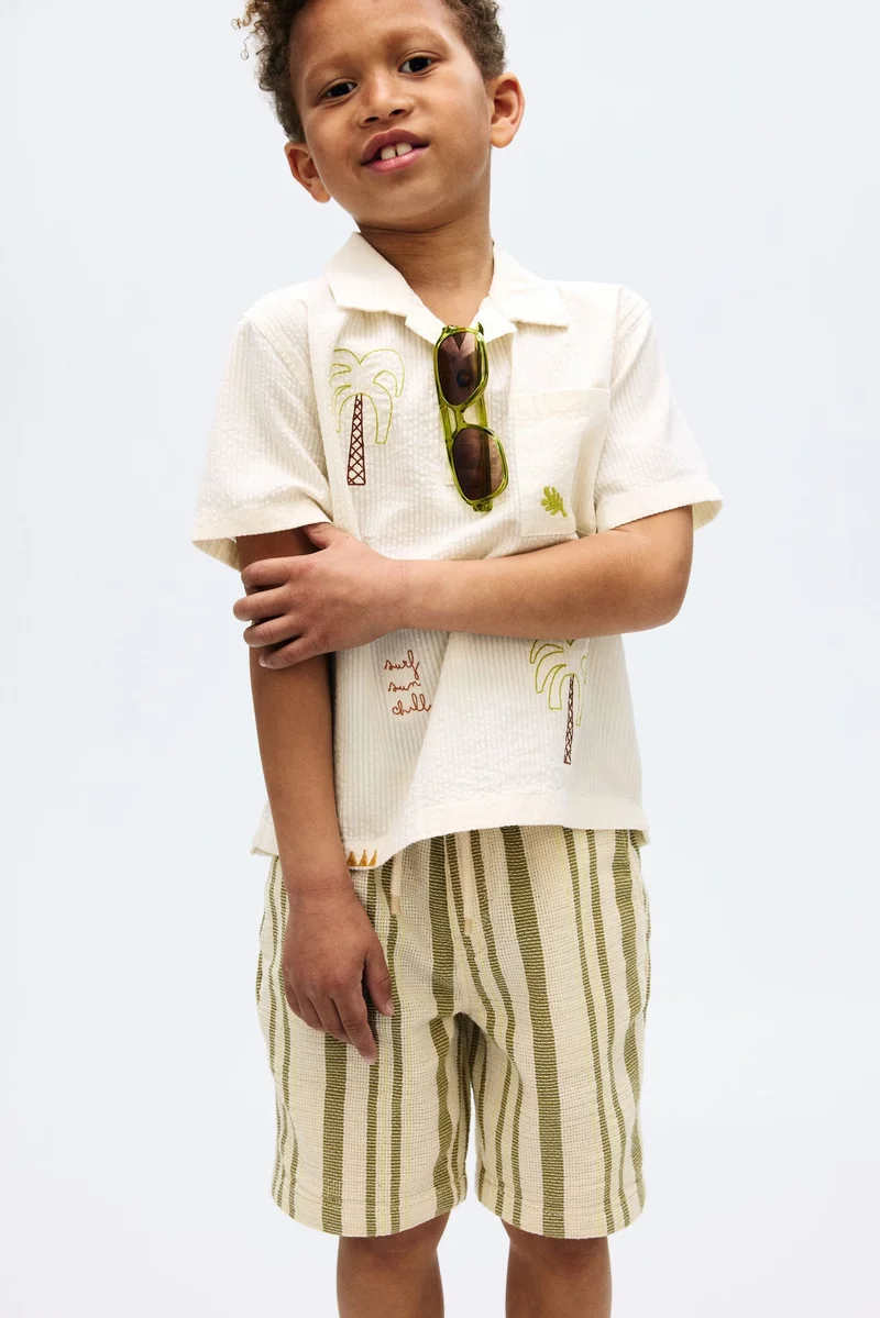 H&M Cotton-blend shorts