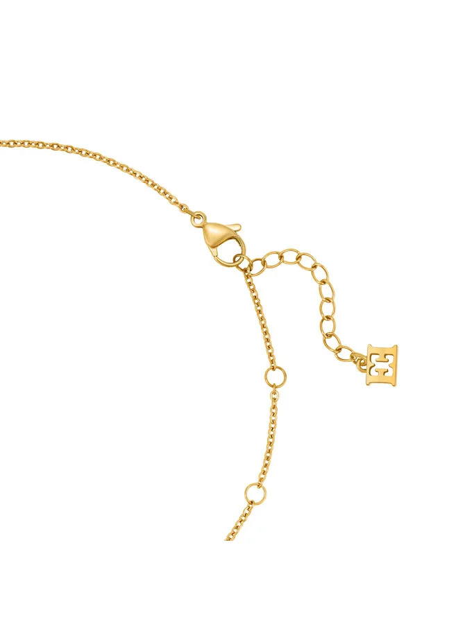 Escada  Mina Gold Plated Stainless Steel Necklace for Women 360mm for Women | Best Price UAE