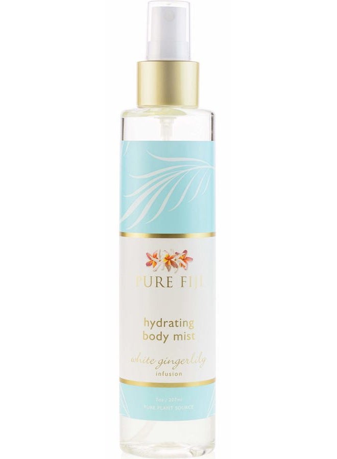 Pure Fiji رذاذ زيت الجسم المرطب - زيت الجسم المرطب بعد الاستحمام - مرطب للشعر ورذاذ للجسم مع فيتامين E، زنجبيل أبيض، 7 أونصات - Image 2